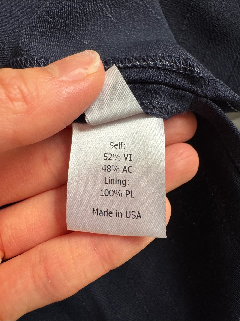 La Ligne Navy Pinstripe Opened Back Shirt, Size XS - Picture 9 of 11